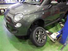 冬の準備完了...FIAT500　ミシュランX-ICE3　185/55R15　これで安心