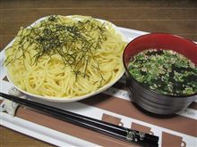今日のディナーは、スマ僧手作り たらこスパゲッティー 再び