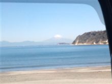 逗子市からみた、伊豆半島と富士山
