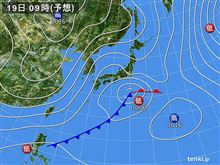 強い冬型の気圧配置と南岸低気圧で雪？