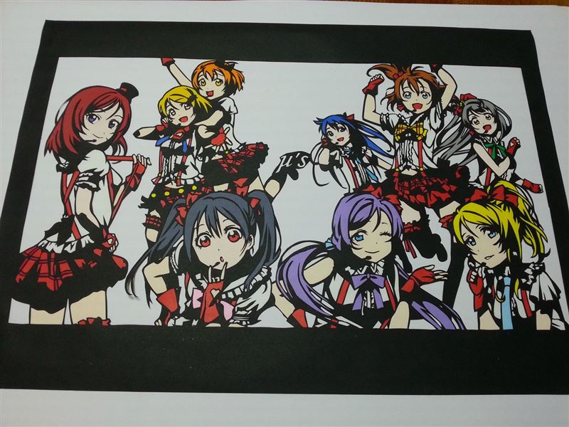ラブライブ 7巻ジャケットの切り絵作ったったwwwwwwww 長門至上主義のブログ 長門有希共同blogみんカラ支部 みんカラ