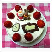 クリスマスケーキを作りました