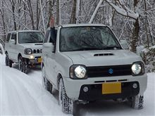 ジムニーで行く雪見ツアー ｗｉｔｈ 露天風呂とご飯
