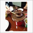 親戚とチョコレート ファウンテン