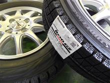 冬の準備完了..ホンダ　N-BOX　JP102＋BS　GZ　145/80R13