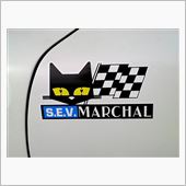 マーシャルのステッカーを貼った