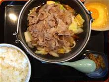 朝からすき焼き…檜原街道2013ラストラン