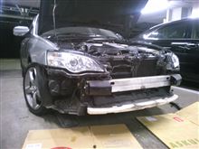 BPレガシィ　ホーン交換です