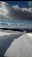 雪山ドライブ