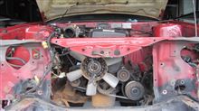 AE86前期トレノ フルレストア その3「エンジン取外し準備」
