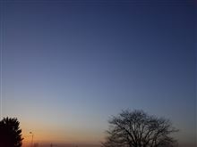 太陽が大きく見えた日の終わりでした。