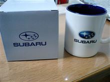 SUBARUのマグカップをゲット