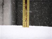 積雪量の正しい測り方 - 12cm なう