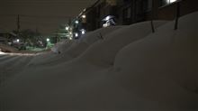 記録的大雪で神奈川もこんな積雪！ガンバレ新聞屋さん(TT)