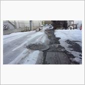 雪（氷）道の轍！
