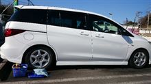 今年初、手洗い洗車へ 今年初、手洗い洗車へ