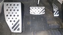 ランエボX 用アルミフットレスト取付