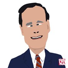 ジョージ・ブッシュが肖像画を？？　こりゃ似顔絵師に強敵現る！ですな～