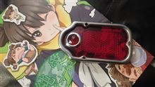 墓石にレッドドット埋め込み。