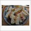 お！昼はぁ～ソーセージサンド＆コロッケｖ(^^)