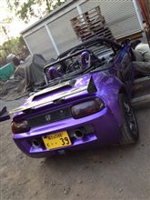 ビート左ハンドル  続 マフラー加工