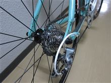 夜を徹して自転車いじり(笑)