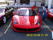 もう3年以上前での　　お台場での　イベントにて。　　　　４５８イタリア