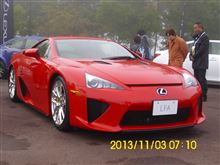 昨年,ツインリンクもてぎ　での　展示車両　　　レクサスLFA