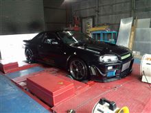 ☆　ＣＲＵＩＳＥ ＢＮＲ３４ ブラックバード シャシダイへ！　☆