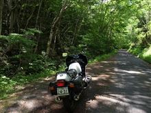 標高730mの峠道