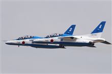 あはは、Blue Impulse の方から小松にやって来たよ♪