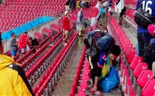 試合は負けて残念だったけど。