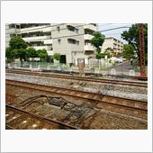地元の私鉄、複々線の高架工事 ...