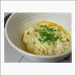 今日のディナーは、自宅で「かま玉うどん」