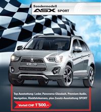 Sondermodell Mitsubishi ASX Sport ： Switzerland ・・・・