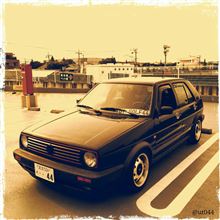 天気が荒れる前に車いじり