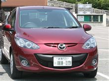 2代目デミオで交通安全祈願