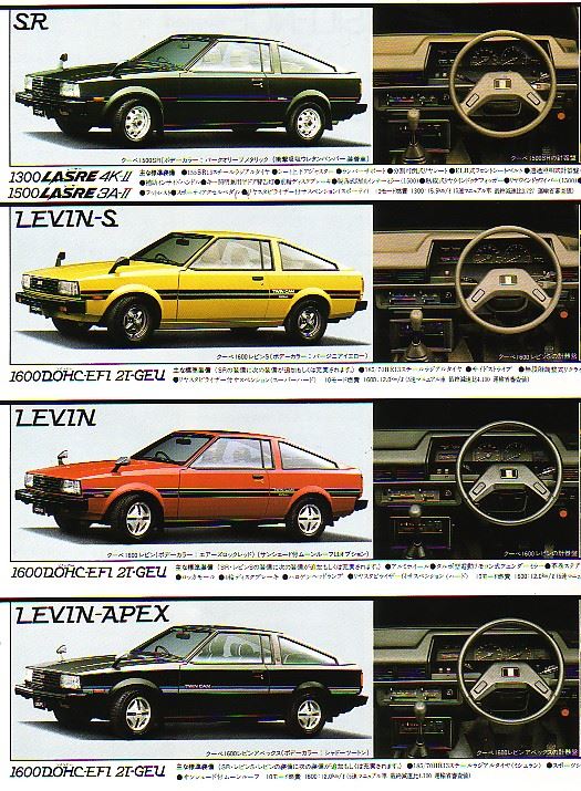 ７０カローラクーペ 後期のラインナップ ｐ ｎ ３２乗り のブログ にわかアルピニスト ３２乗りのクルマまったり日誌 みんカラ