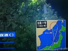 台風の余波が続いてる…