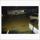 大雨による冠水(ﾟ_ﾟ;)