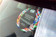 &quot;FIA  Manufacturers&#39; World Rally Champions VOLKSWAGEN  2013 &quot;ステッカー