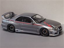 フジミ R34スカイライン 25GTターボ フルエアロ　完成しました！
