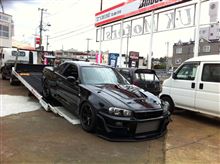 ☆　クルーズ ＢＮＲ３４搬送積み込み準備完了！　☆