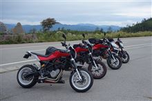1泊ツーリングでNUDA4台集合