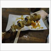 鶏皮にんにく串