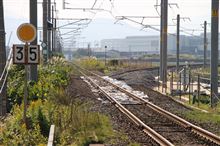信越本線脇野田駅前後の付け替え区間