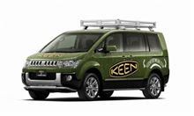 三菱自動車 &amp; KEEN の ミツビシ デリカ D：5 コラボカー 登場 ・・・・