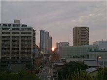 今朝の日の出