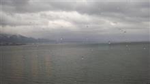 台風接近に備え早目に帰ります。