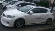 福岡から帰り今からレクサスＤ行くよ(^_-)-☆